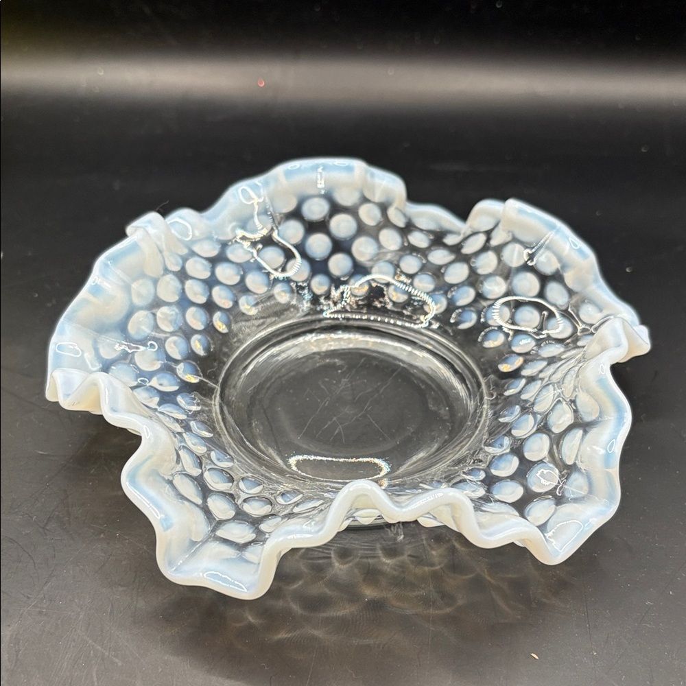 Fenton French Opalescent Hobnail BON BON Candy Dish